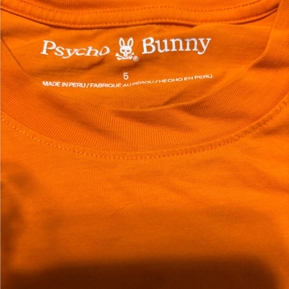 Psycho Bunny 5 M Bright Orange Tee#6